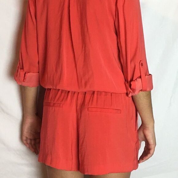 Trouve red surplice romper - Picture 4 of 7